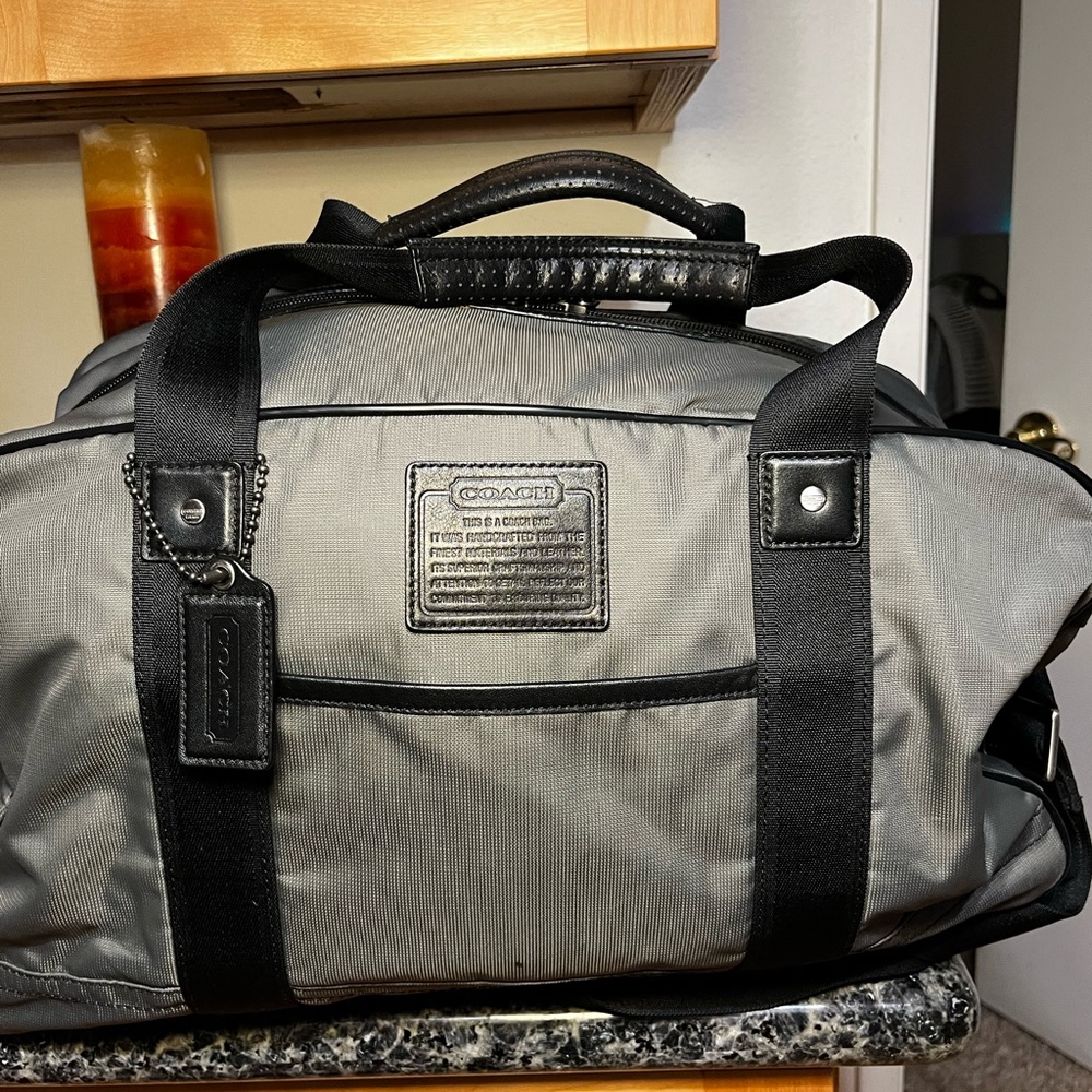 COACH Boston Bag Model No.  F70504 Gray
